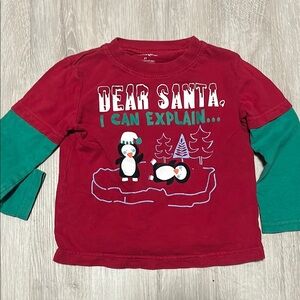 4/$20 Kids Red and Green Holiday Shirt